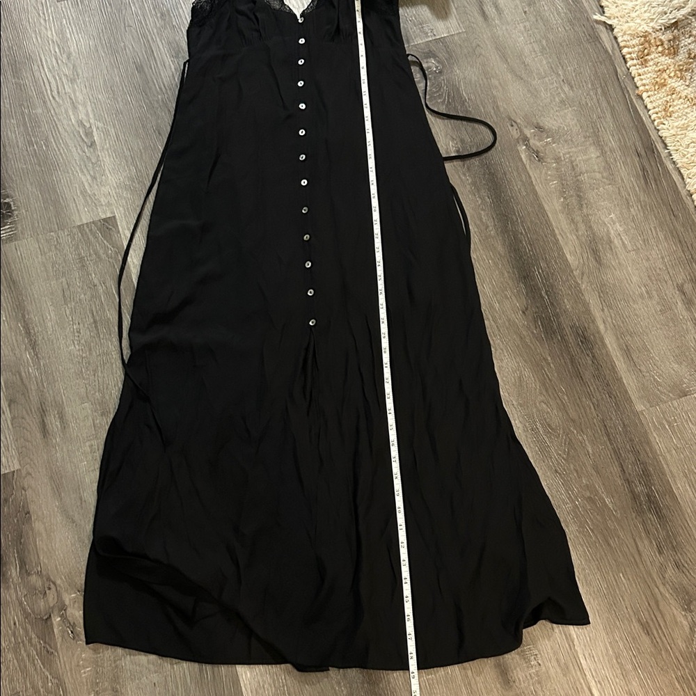 Black Lace Trim Maxi Dress - Picture 6 of 8